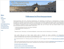 Tablet Screenshot of petersburgapartments.de